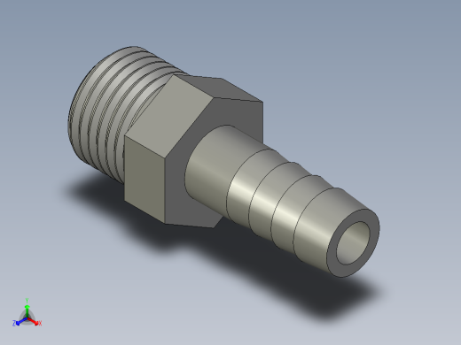 螺纹管水管接头-有边 [DN10X10.5]