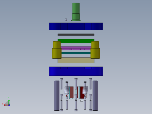 相框挂扣冲压工艺及级进模具设计 1281873后视缩略图