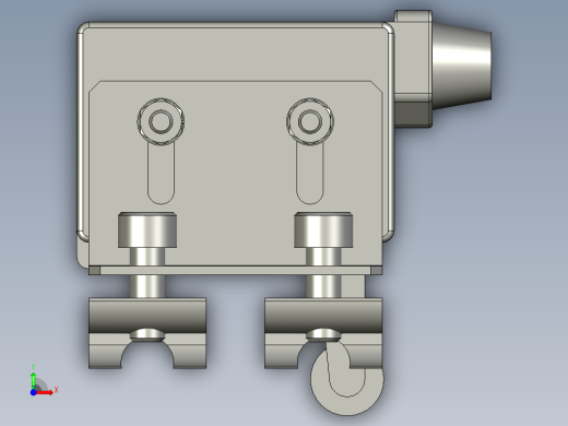 TZ-7144限位开关装配体x前视缩略图