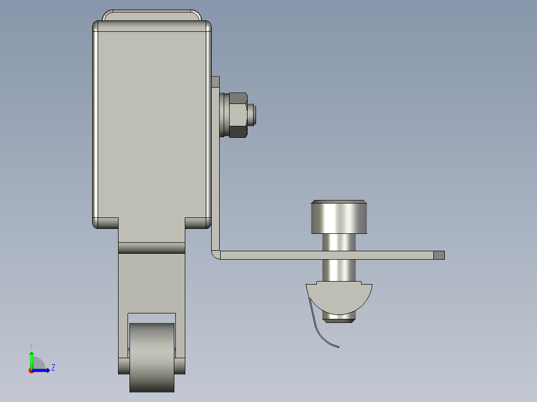 TZ-7144限位开关装配体x左视图