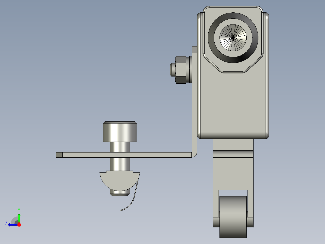 TZ-7144限位开关装配体x右视图