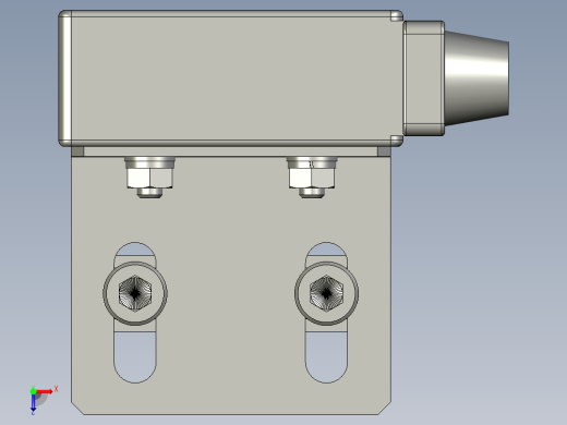 TZ-7144限位开关装配体x俯视缩略图