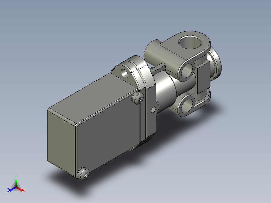 YLQA压力开关正等轴测图