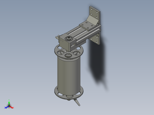 宽薄膜主动放料机构01