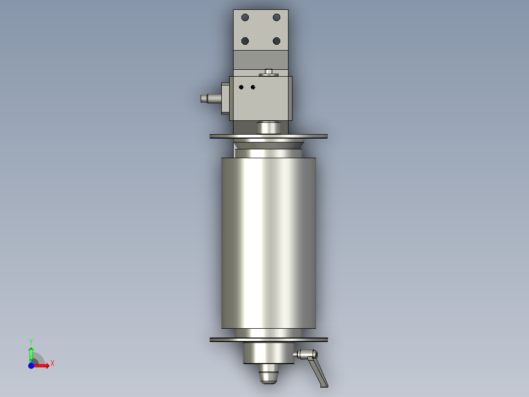 宽薄膜主动放料机构01前视图
