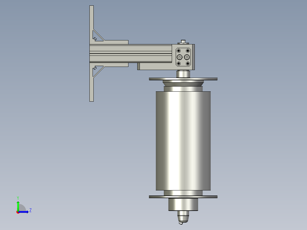 宽薄膜主动放料机构01左视图