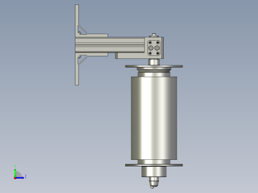 宽薄膜主动放料机构01左视缩略图