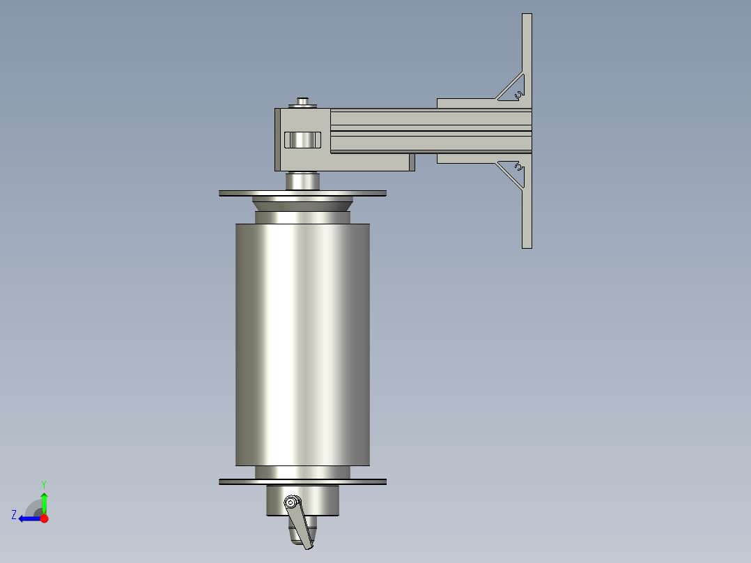 宽薄膜主动放料机构01右视图