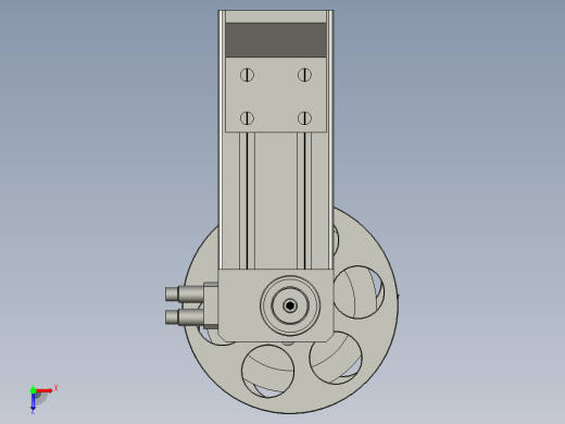 宽薄膜主动放料机构01俯视缩略图