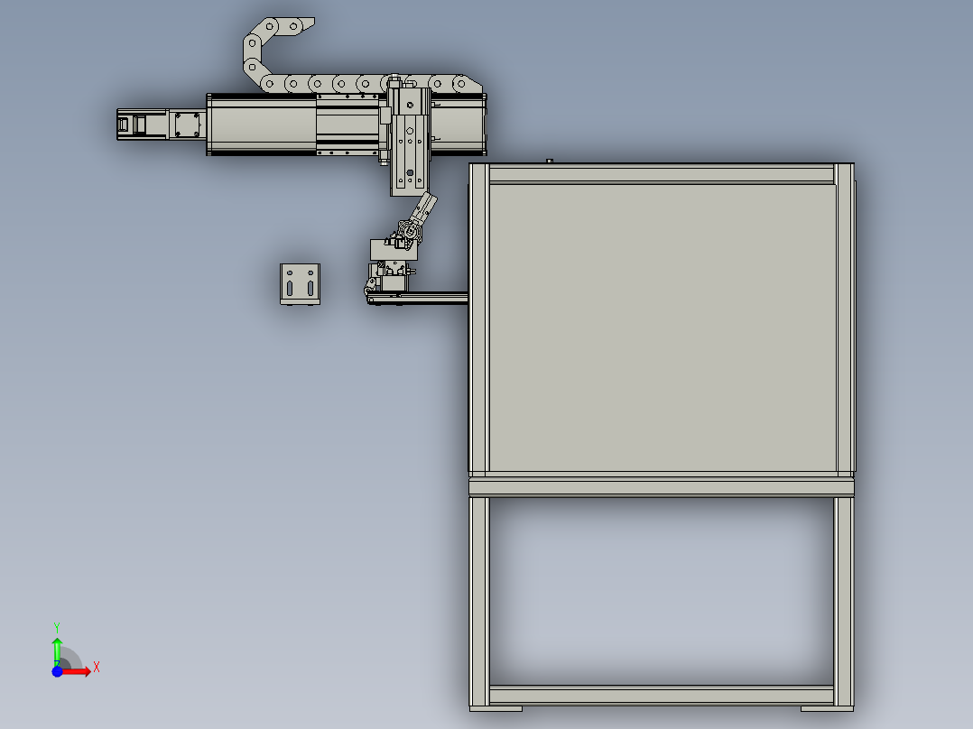 卡扣装卡扣机构前视图