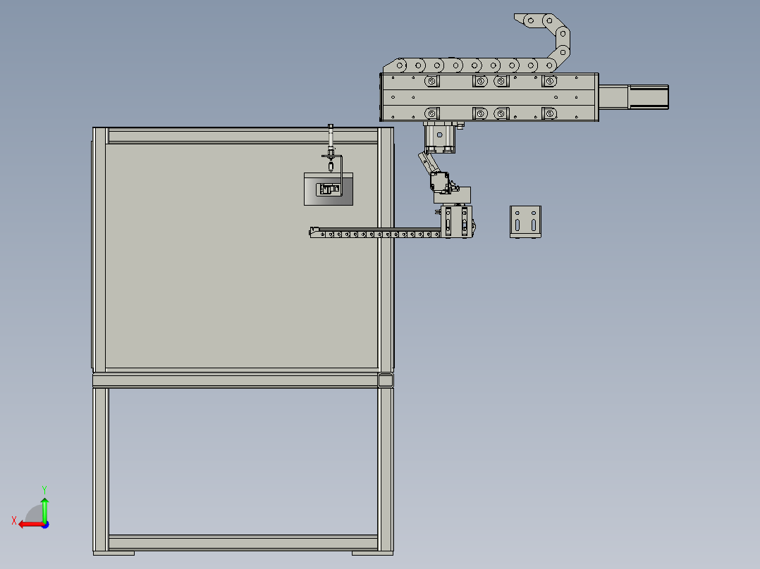 卡扣装卡扣机构后视图