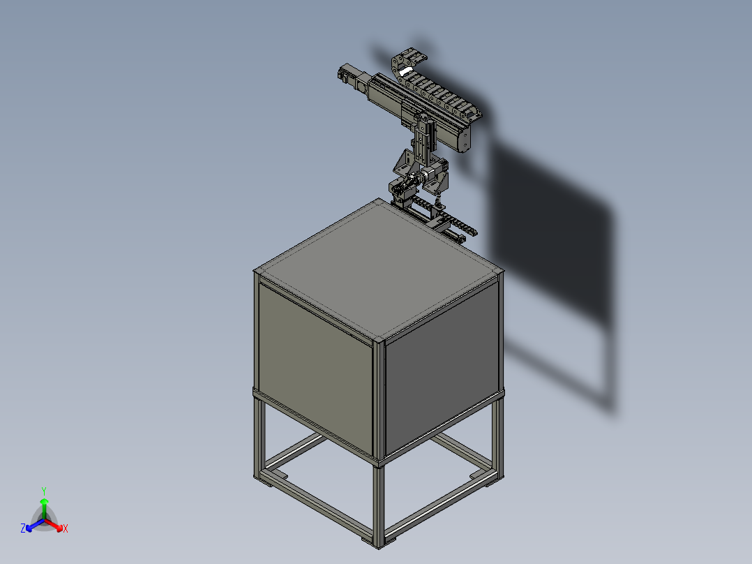 卡扣装卡扣机构正等轴测图