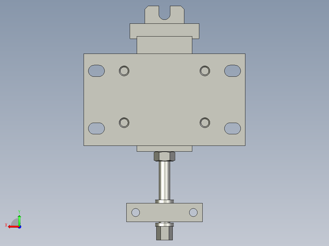 平台限制装置后视图
