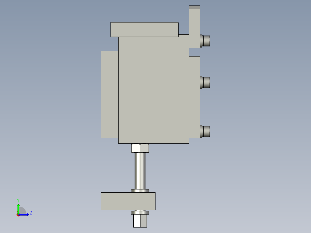平台限制装置左视图