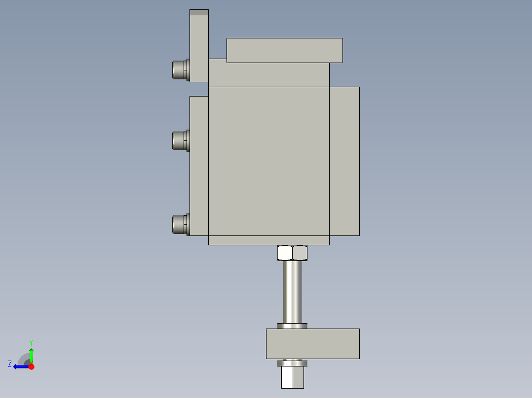 平台限制装置右视图