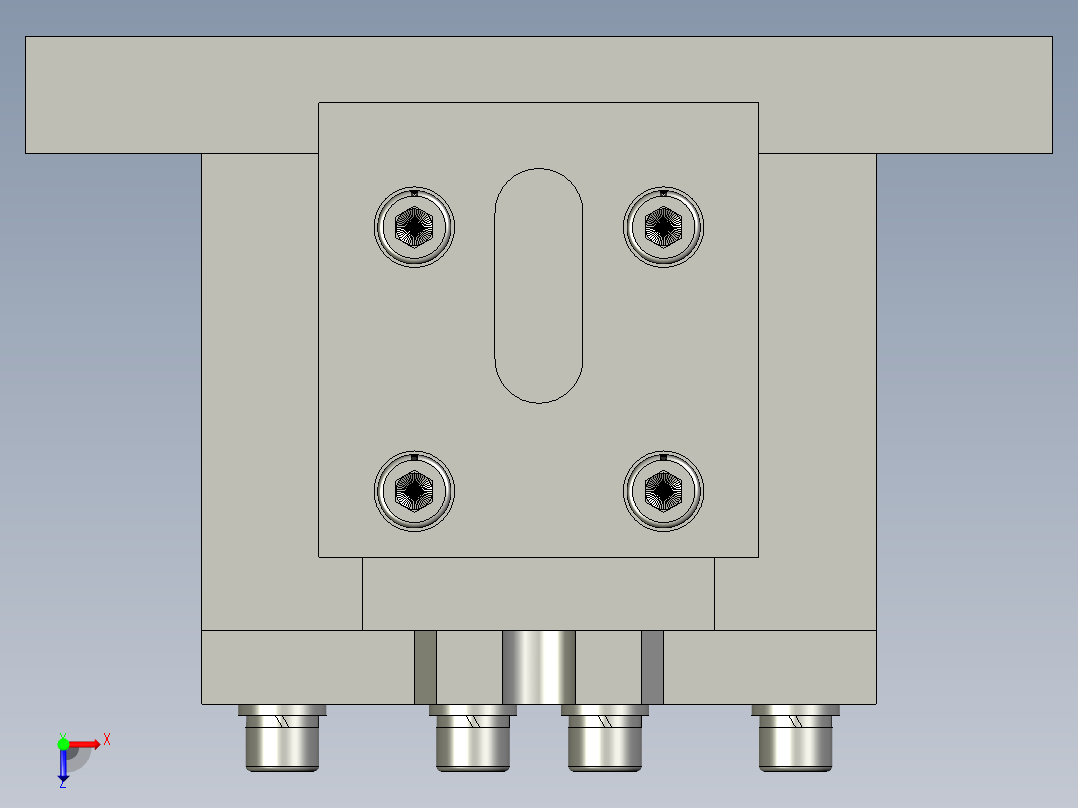 平台限制装置俯视图