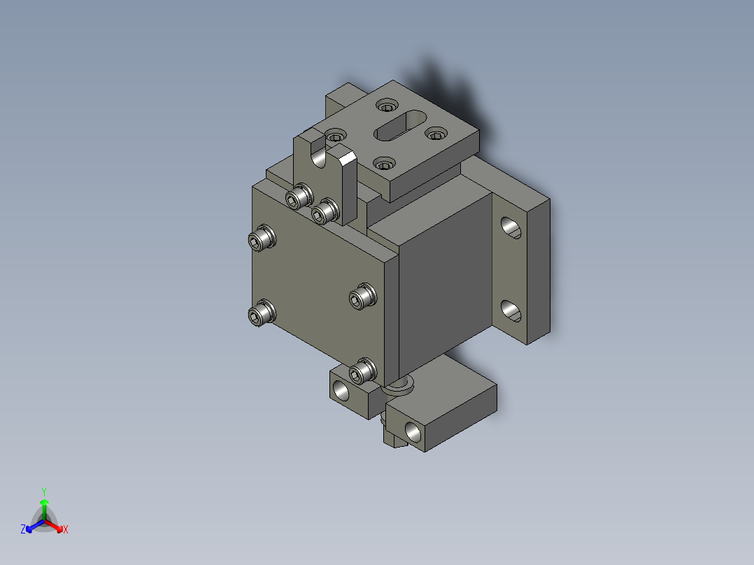 平台限制装置正等轴测图