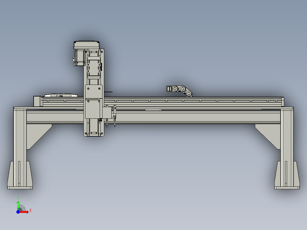 方案伺服固定机架6前视图