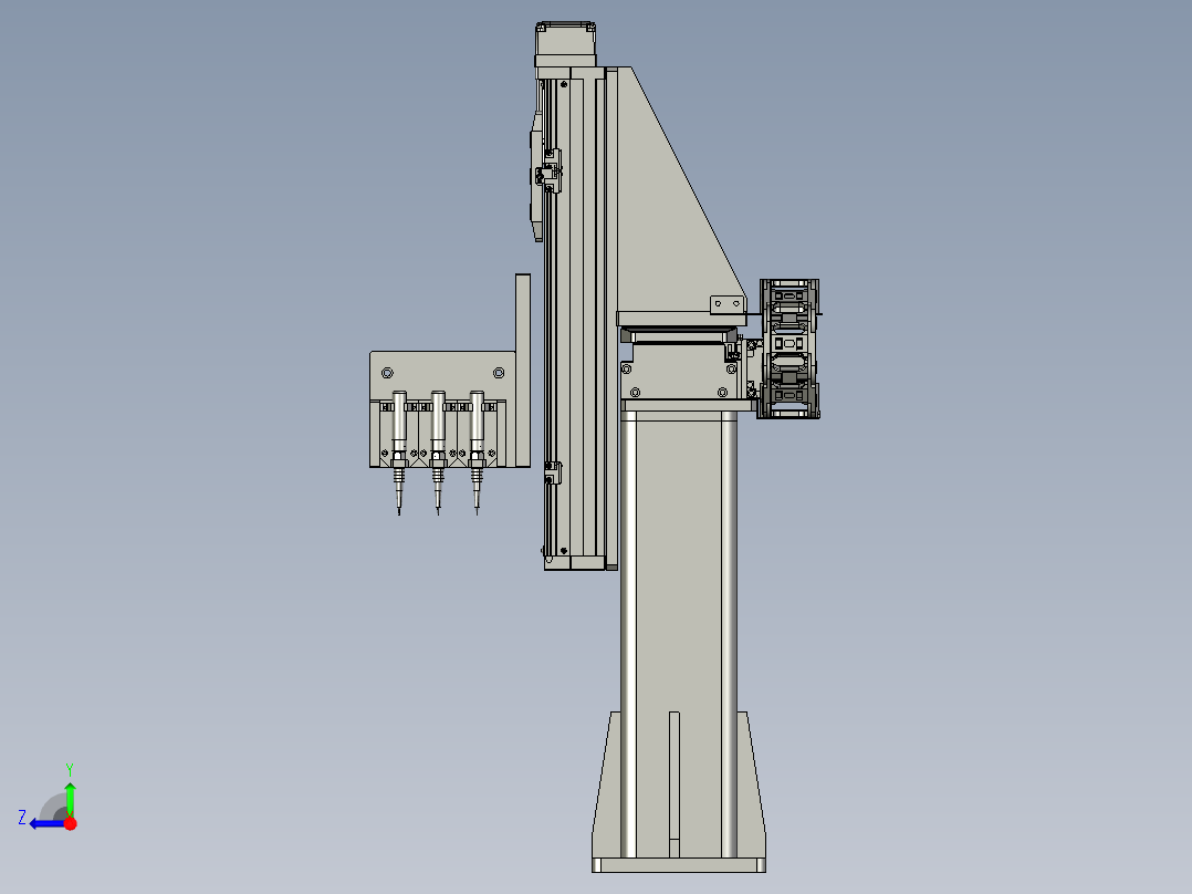 方案伺服固定机架6右视图