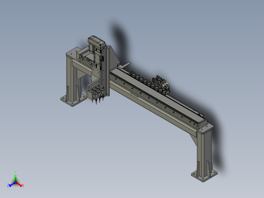 方案伺服固定机架6正等轴测缩略图