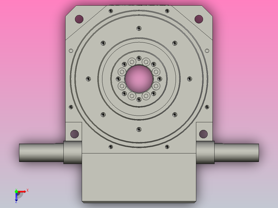 鑫松RU80DT凸轮分割器俯视图
