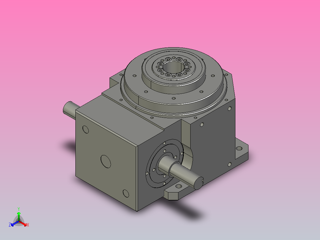鑫松RU80DT凸轮分割器正等轴测图
