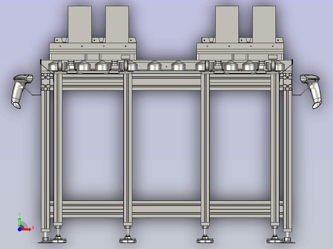 福来轮线体前视图