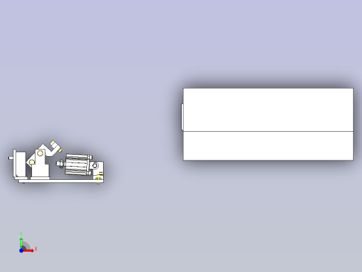 一款台车锁定结构3D图前视缩略图