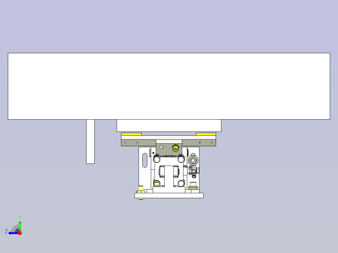 一款台车锁定结构3D图右视图