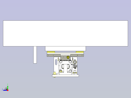 一款台车锁定结构3D图右视缩略图