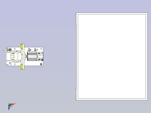 一款台车锁定结构3D图俯视缩略图