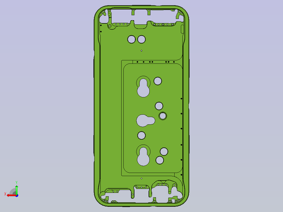 练习手机边框精品加工后视图