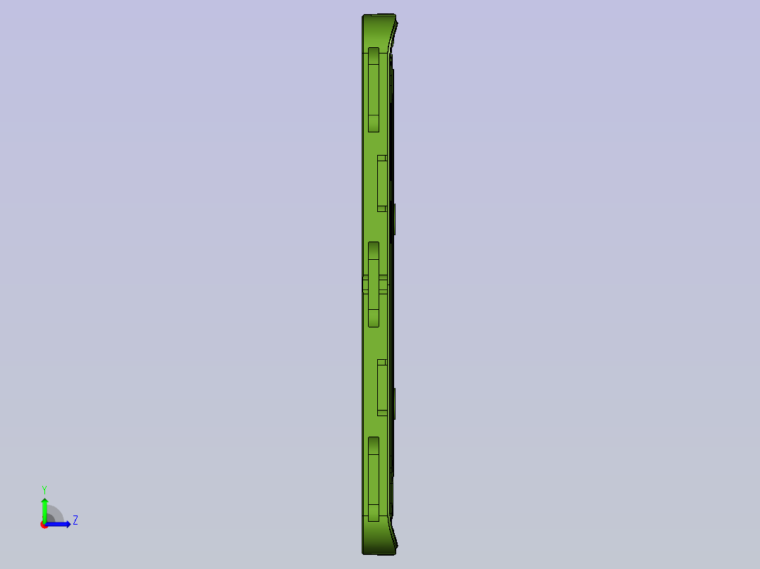 练习手机边框精品加工左视图