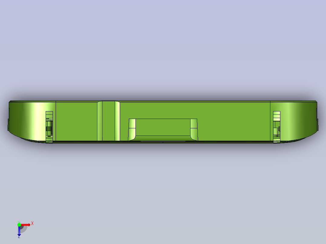 练习手机边框精品加工俯视图