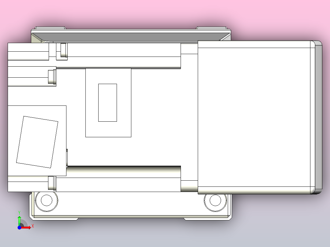 皮带直线轴双滑块型TPA-GCBS-80-P60-L425-QR-M20-N3前视图