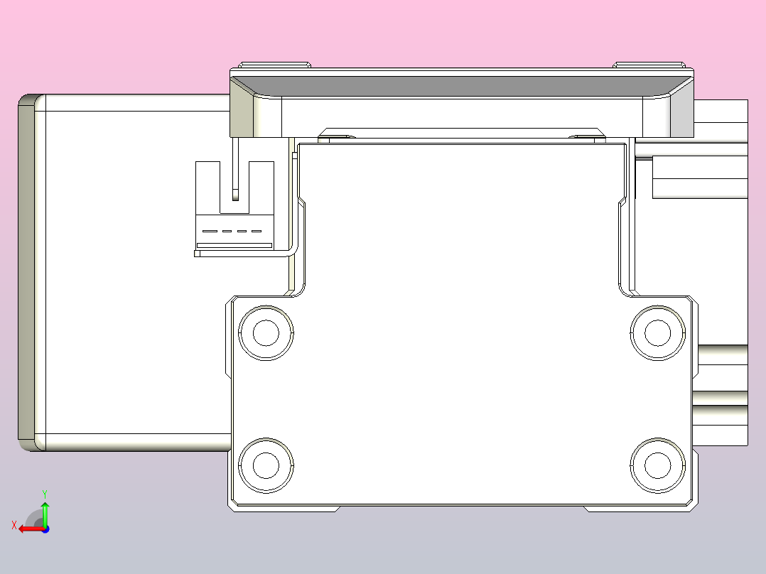 皮带直线轴双滑块型TPA-GCBS-80-P60-L425-QR-M20-N3后视图