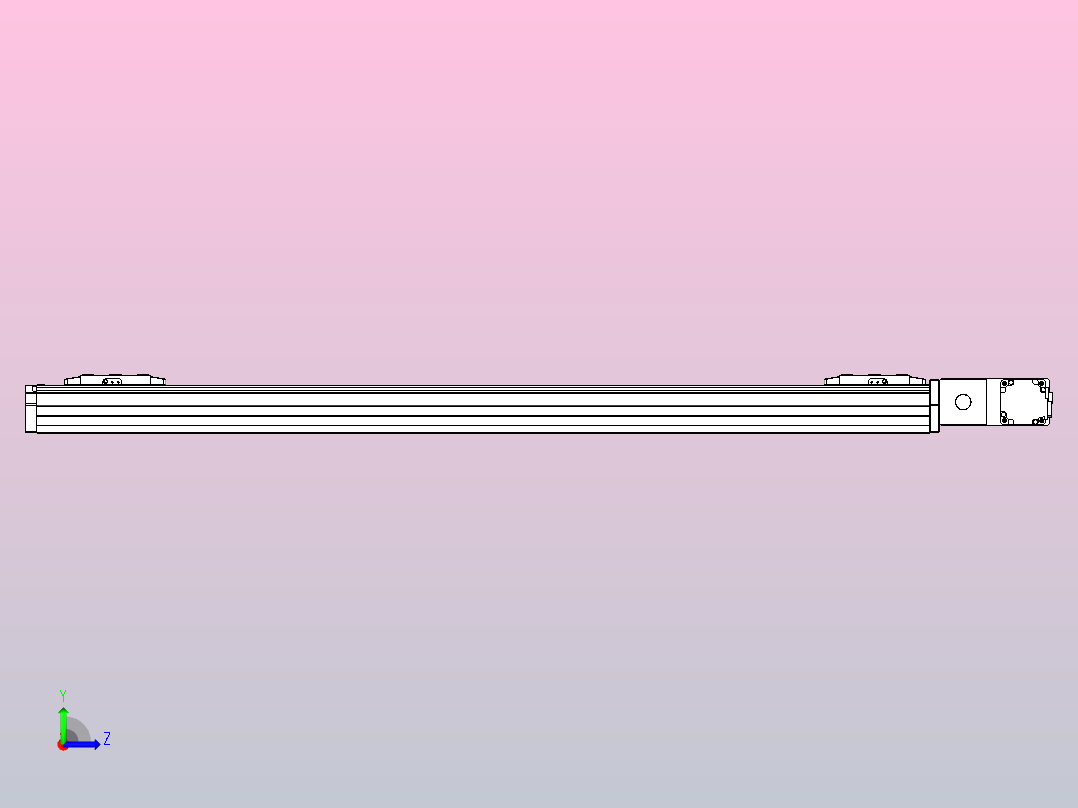 皮带直线轴双滑块型TPA-GCBS-80-P60-L425-QR-M20-N3左视图