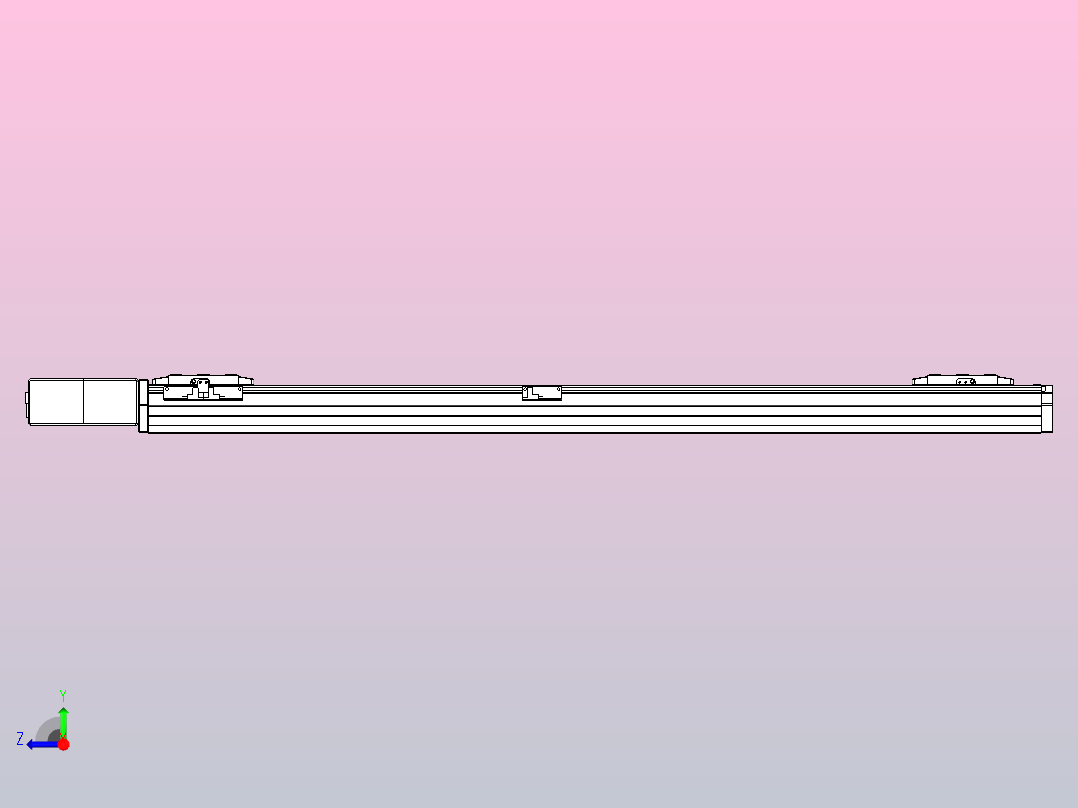 皮带直线轴双滑块型TPA-GCBS-80-P60-L425-QR-M20-N3右视图