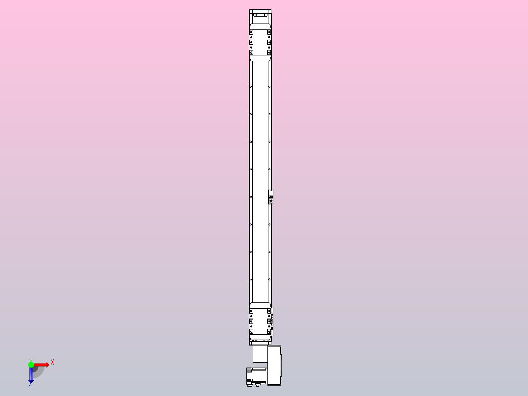 皮带直线轴双滑块型TPA-GCBS-80-P60-L425-QR-M20-N3俯视图