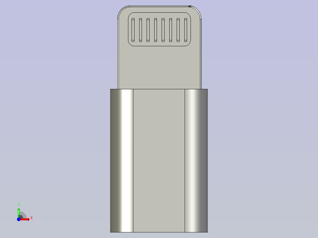电子产品接口模型前视图