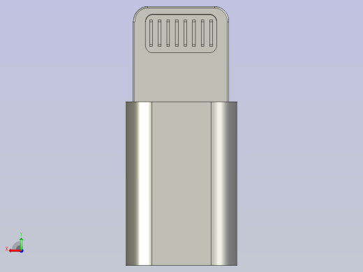 电子产品接口模型后视缩略图