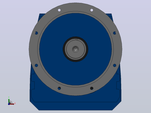 RF147法兰轴伸式安装斜齿轮减速机RF147-Y7.5-8P-132M-M1-0°-Φ550前视缩略图