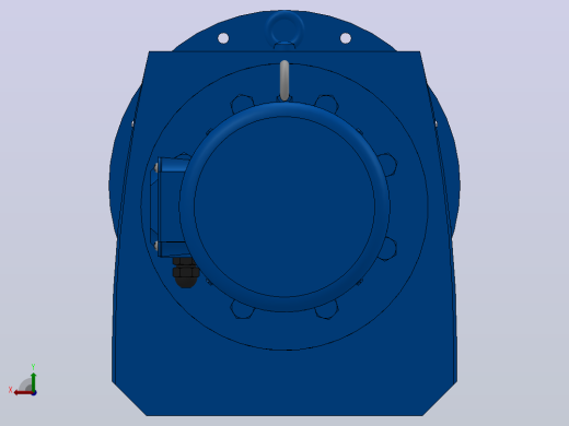 RF147法兰轴伸式安装斜齿轮减速机RF147-Y7.5-8P-132M-M1-0°-Φ550后视缩略图