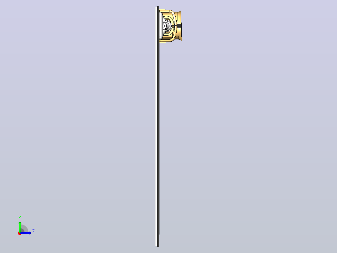GSM 900-1800平面标签pcb天线左视图