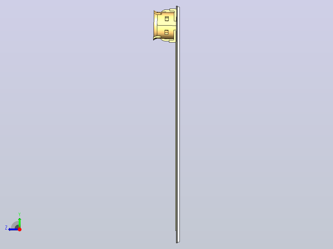 GSM 900-1800平面标签pcb天线右视图