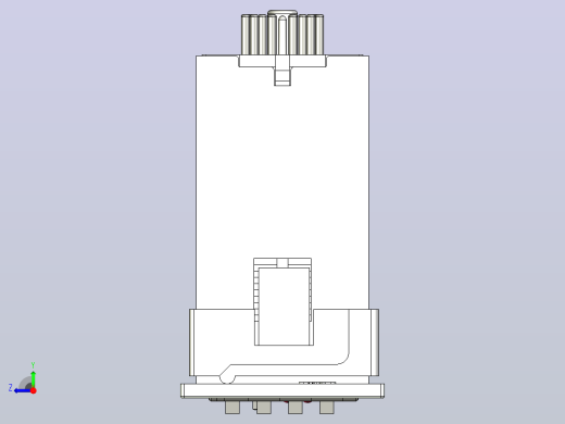 JS14S-A时间继电器三维模型202203右视缩略图