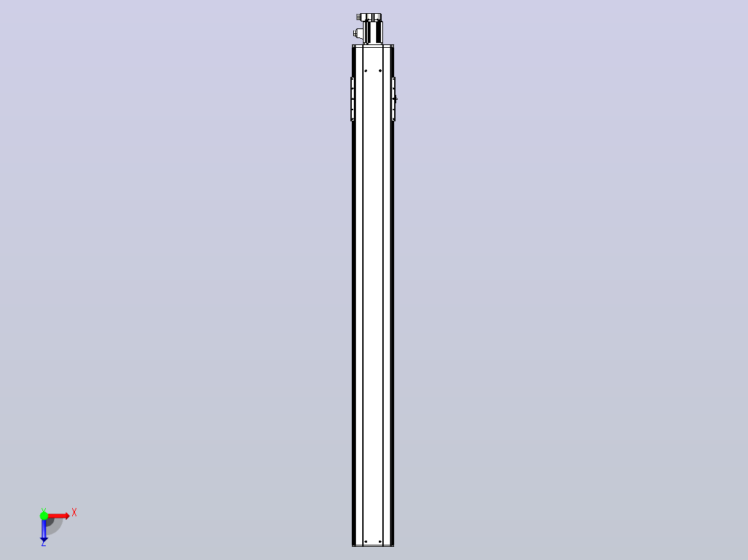 日规模组半封闭丝杆TPA-HNR-220D-3210C-L2150-M-Y-P1K-N3俯视图