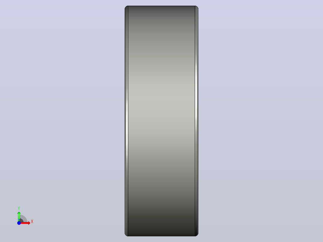 SKF自调心球轴承ball_bearing_2207_ek_0前视图