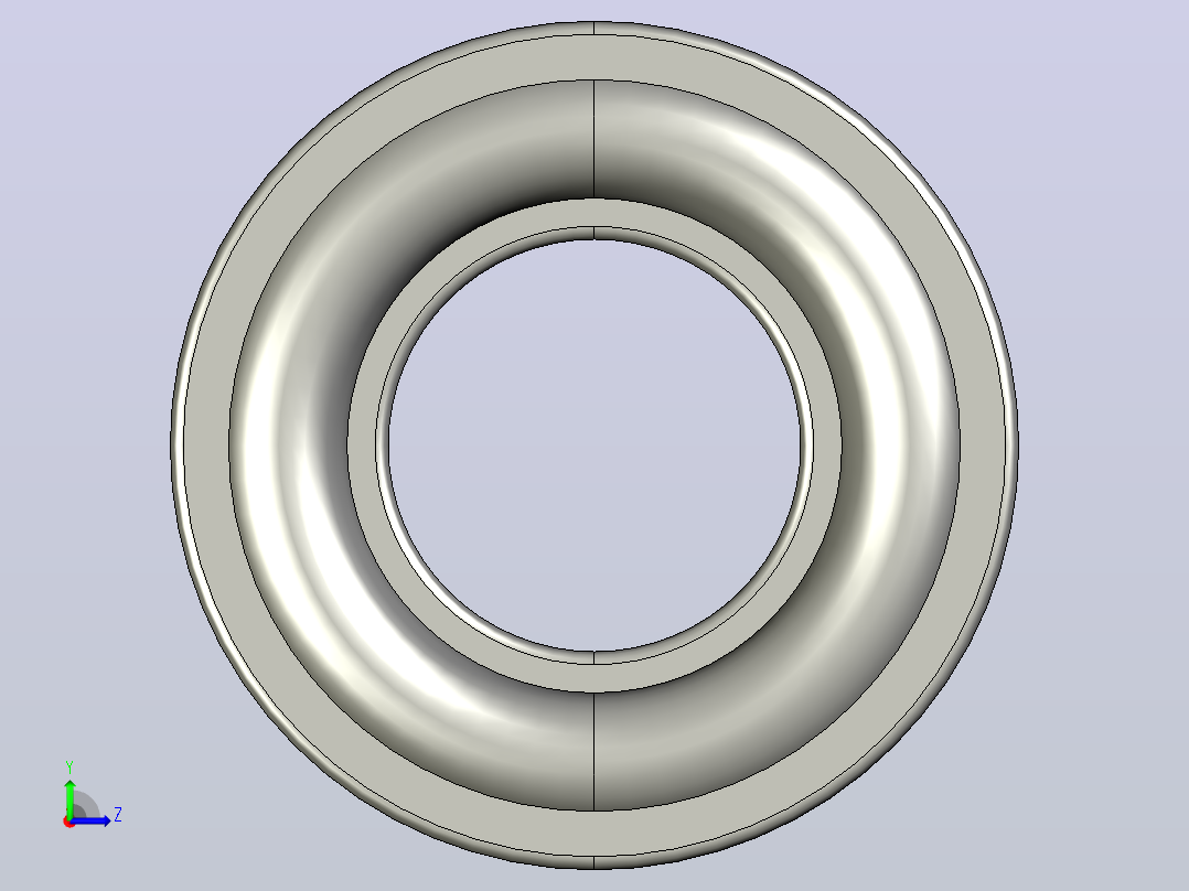 SKF自调心球轴承ball_bearing_2207_ek_0左视图