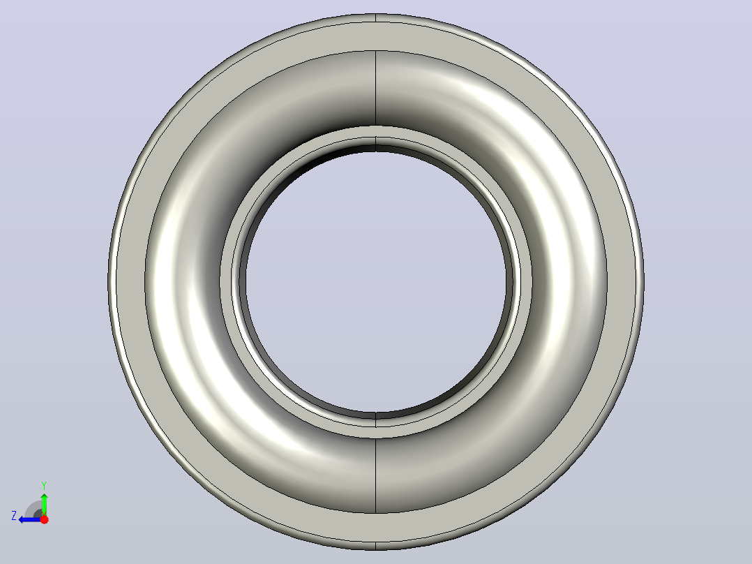 SKF自调心球轴承ball_bearing_2207_ek_0右视图